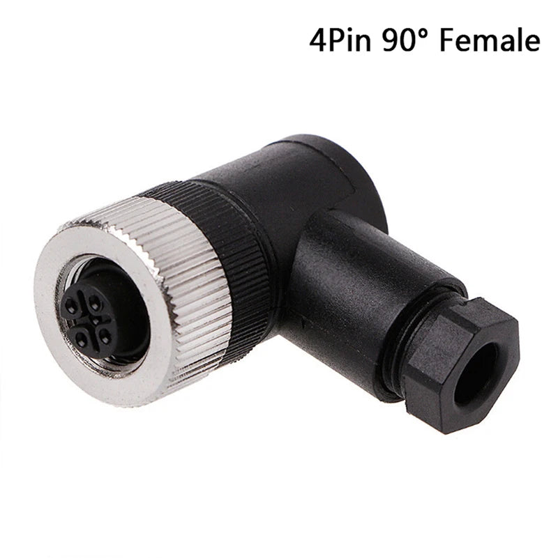 New 1PCS 3/4/5 Pin  M12 Sensor Connector Waterproof Plug Aviation Plug M12 Connector Male And Female Plug Pin Hole 4 5 8 12 Core