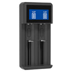 KOSHARE A402 2 Slots LCD Smart Battery Charger For 3.7V 18650 Lithium Rechargeable Batteries Universal With Type-C Port Input
