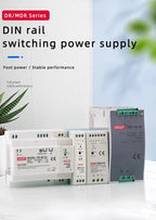 DR-60W Output 5V 12V 15V24V DIN Rail Switching Power Supply 24V DC 220V to 12V Transformer 5V Module Power Supply Box