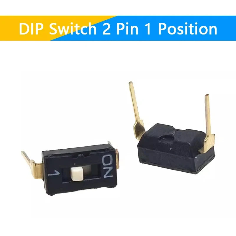 10pcs/lot Slide Type SMT SMD Dip Switch, 2.54mm Pitch 2 Row 4 Pin 2 Position / 8 pin 4 Position / 16 pin 8 Position