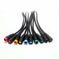 20CM M8 2 3 4 5 6 Pin Electric Bicycle Butt Plug Connector Wiring Line Scooter Brake Cable Pluger Signal Connecting Sensor