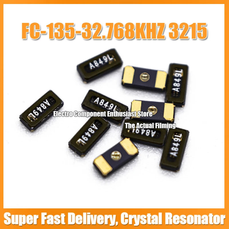 10PCS FC135-32.768KHZ 3215 SMD Passive Crystal Resonator 6PF 7PF 9PF 12.5PF 10PPM 20PPM 3.2X1.5MM EPSON Time High-Pre Oscillator