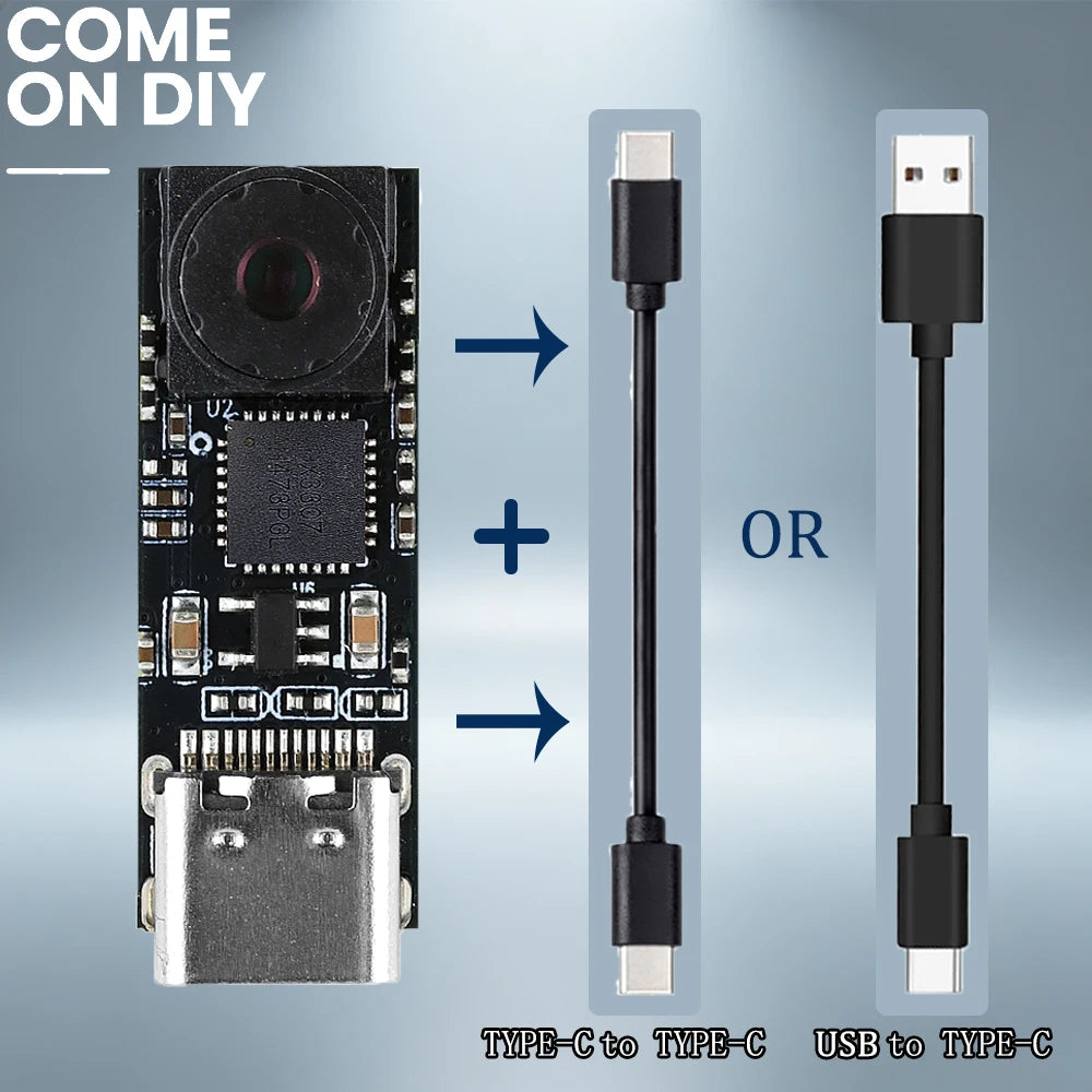 ESP32 CAM Module Type-C Mini USB Camera 720P 1280*720 1MP 65 Degree Lens For ESP32 S3 Dev Board Support Win10 Win11 Android