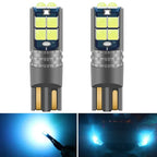 2pcs High Quality T10 W5W Super Bright Car Interior Reading Dome Light Marker Lamp 168 194 LED Auto Wedge Parking Bulbs Orange