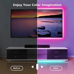 RGB LED Strip Light USB IR Remote Control Music Sync Flexible Self Adhesive Lamp DIY Ornament For Gaming Room Party Decoration