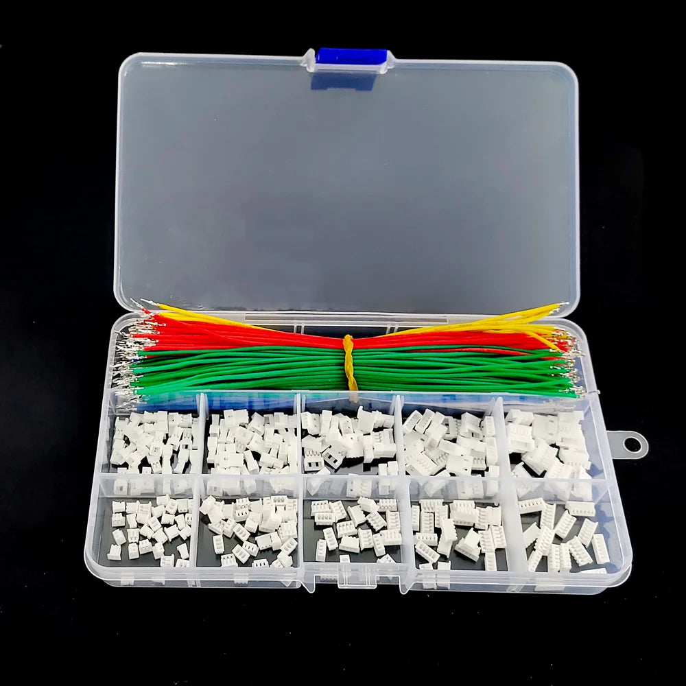 Jst 1.25mm Pitch Extension Cable Male Female Connector 2/3/4/5/6 Pin Housing Adapter  with 15cm Pre Pressed Soft Silicon Wire