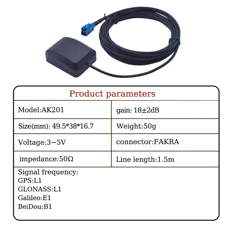 GPS Antenna for Monitoring Navigator Antenna Vehicle Positioning Single Beidou Antenna Fast Satellite Reception