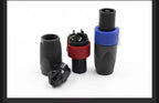 1PC Speaker Powercon connector Speakon 4 Pole Plug Male Professional audio power plug usb c connector  conector bico injetor JUY