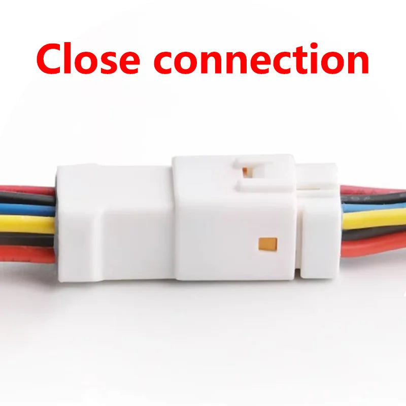 2P 3P 4P 6P 8P 0.6MM Waterproof Wire Connector Plug Male And Female Socket With Cable JST Connectors