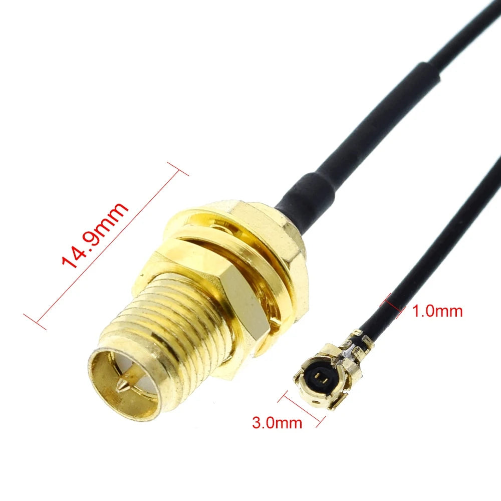 TZT SMA Connector Cable Male to uFL/u.FL/IPX/RF Or NO Connector Coax Adapter Assembly RG178 Pigtail Cable 1.13mm