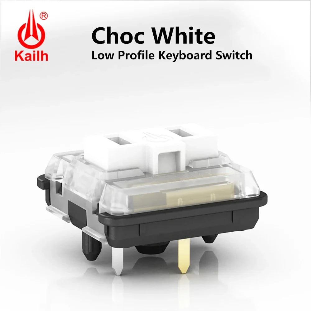 Kailh Choc Low Profile Switch 1350 Chocolate Keyboard Switch Clicky Tactile Linear White Switches Mechanical Keyboard for Laptop