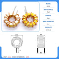 20mm 80-26 Iron powder core Toroidal inductor Wirewound inductor Iron powder core Magnetic ring inductor