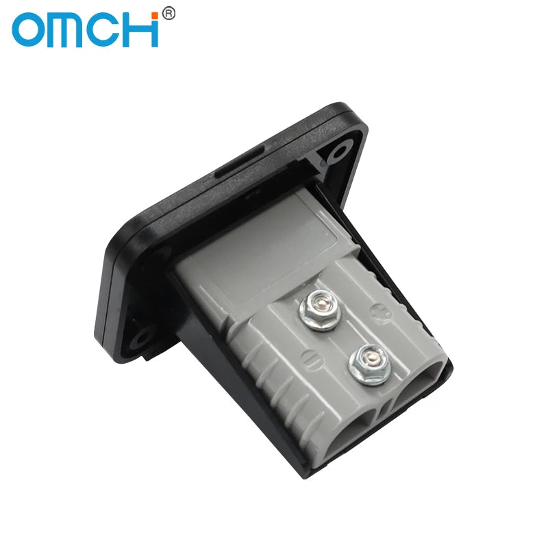 OMCH 1/2/5PCS 50A/120A/175A For Double Pole Plug Connector with Mount Bracket Panel Cover For Boat Truck Cable Connectors Plug