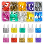 120 Pcs 2A 3A 5A 7.5A 10A 15A 20A 25A 30A 35A Mini Blade Fuse with Fuse Puller and Clear Storage Box for SUV Truck Boat