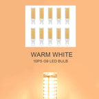 10pcs G9 LED Lamp AC100V-265V 10W No Flicker 76LEDS SMD2835 Ceramics Chandeliers Light Lighting For Living Room Led Bulb