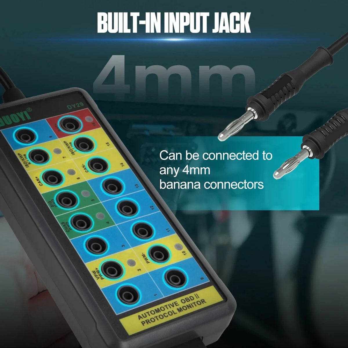 Electrical Diagnostic Tools Can Bus Analyzer Breakout Box Can Bus Breakout Box LED Light Auto OBDII Protocol Detector 16-Pin