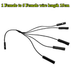 Dupont Terminal Wire 2.54mm 1 Male/Female to 2/3/4/5 Female/Male Jumper Splitter 2P/3P/4P/5P Pins Jumper Splitter Adapter Cable