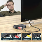 Bluetooth 5.0 Receiver Transmitter FM Stereo AUX 3.5mm Jack RCA Optical Wireless Audio Adapter Remote Control For TV  Car Kit