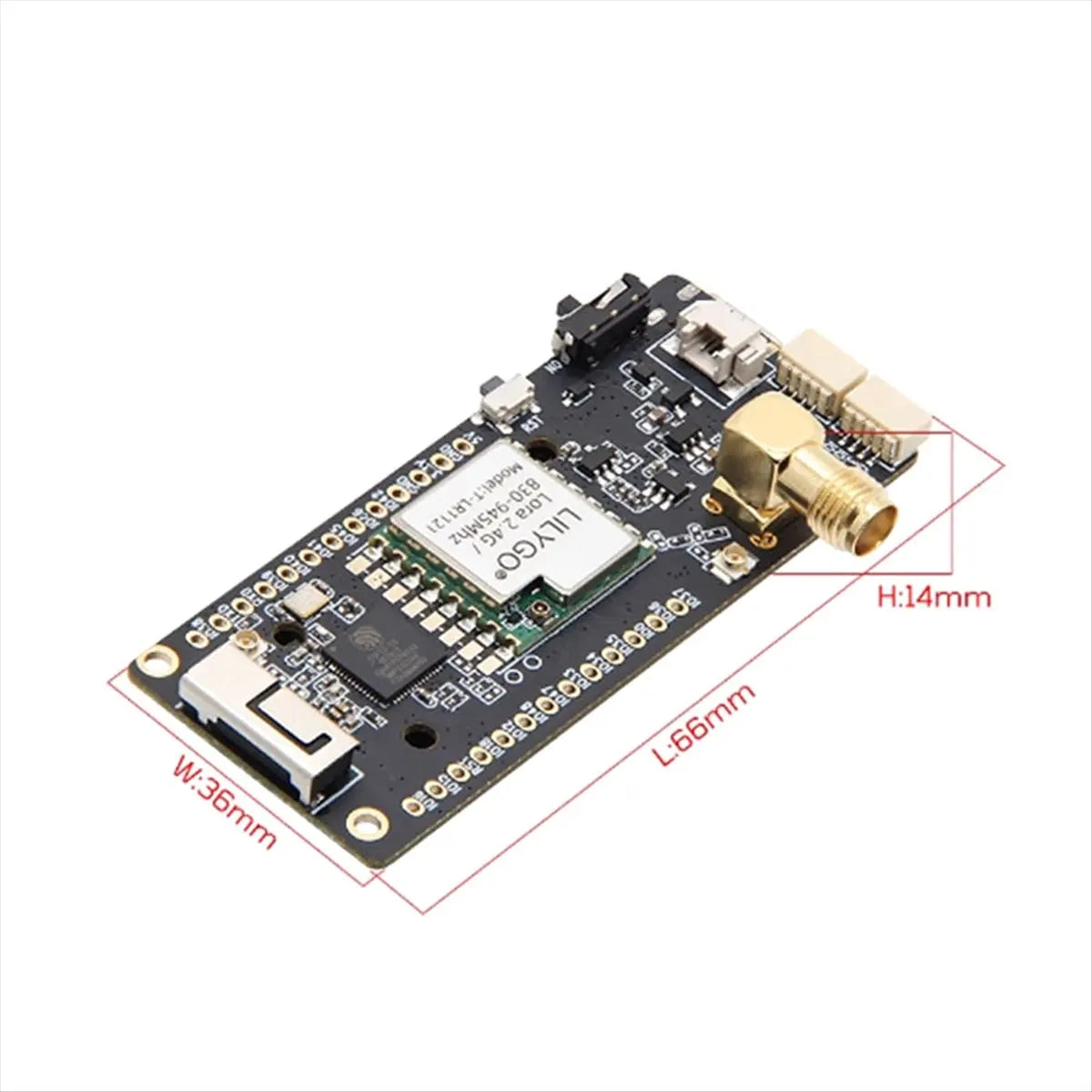 DT75BG  T3S3-LR1121/2.4G V1.2 - LoRa2.4G SX1280 Equipped with 0.96 Inch OLED Development Board Module