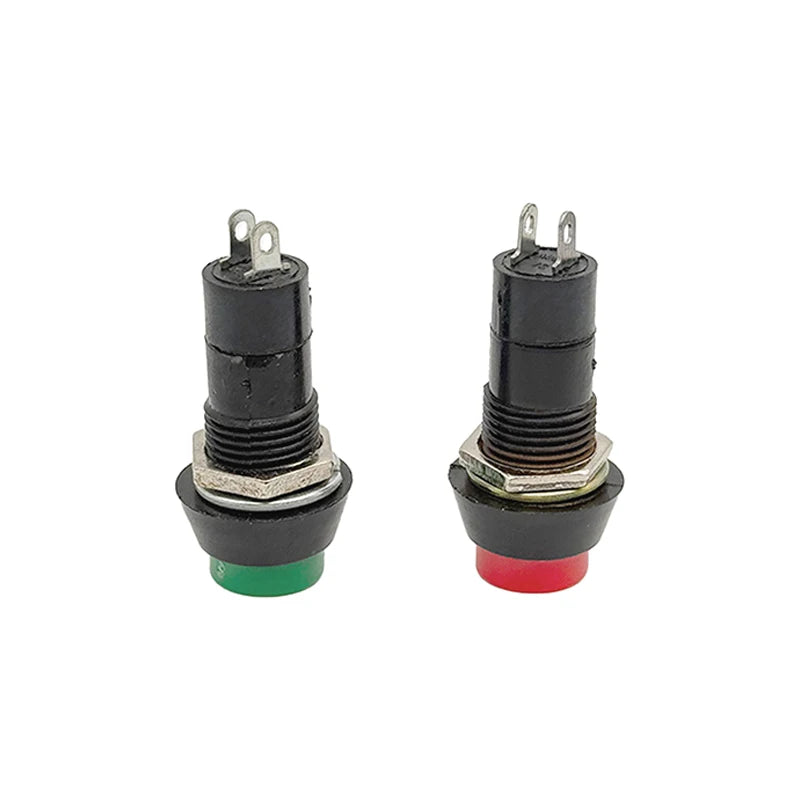 PBS-11A Self-locking Latching Switches 12mm PBS-11B Self-Reset Momentary Switches 2Pins 12mm Push Button Switch with Wire 20cm
