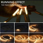 DC24V WS2811 COB LED Light Strip Kit 5M 10M 360LEDs/m Addressable Running Water Flowing Lamp With Wireless Controller Power Kit
