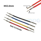 100pcs Micro-Fit MX3.0 43025 43020 3.0mm Male To Female Double Terminal Crimped 1007 20AWG 200MM 300MM 500MM Wire Cable Harness