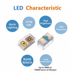 Reel Packing 0201 0402 0603 0805 1206 Red Blue Yellow Orange White Warm Pink White Green Purple SMD LED Light Diode DIY Lighting