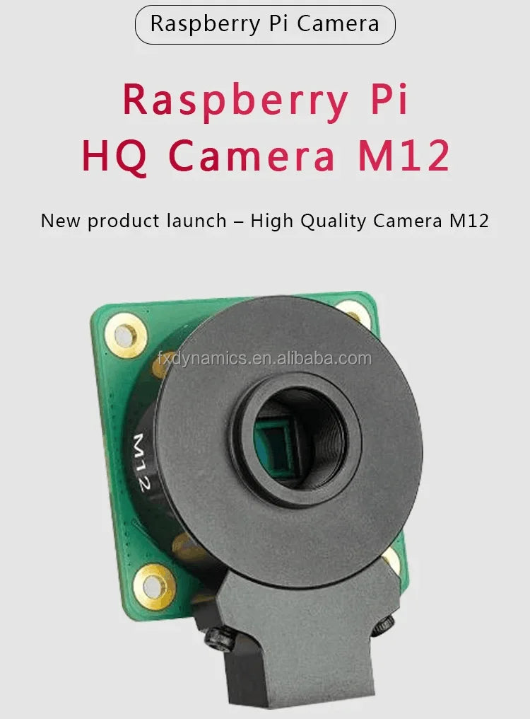 New Original Raspberry Pi High Quality HQ M12 Camera Module 12.3MP IMX477 Sensor Support for M12-Mount Lens Camera Accessories
