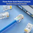 D-Sunty Rj45 Connector CAT5e CAT6 Pass Through Network UTP 8P8C Modular Pass Through Plug For Ethernet Cables
