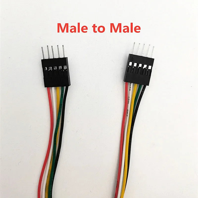 10PCS 2.54MM Pitch Wire Dupont Line Female to Female 1P2 3 4 5 6 Pin Dupont Cable Connector JUMPER CABLE WIRE FOR PCB 3D Printer