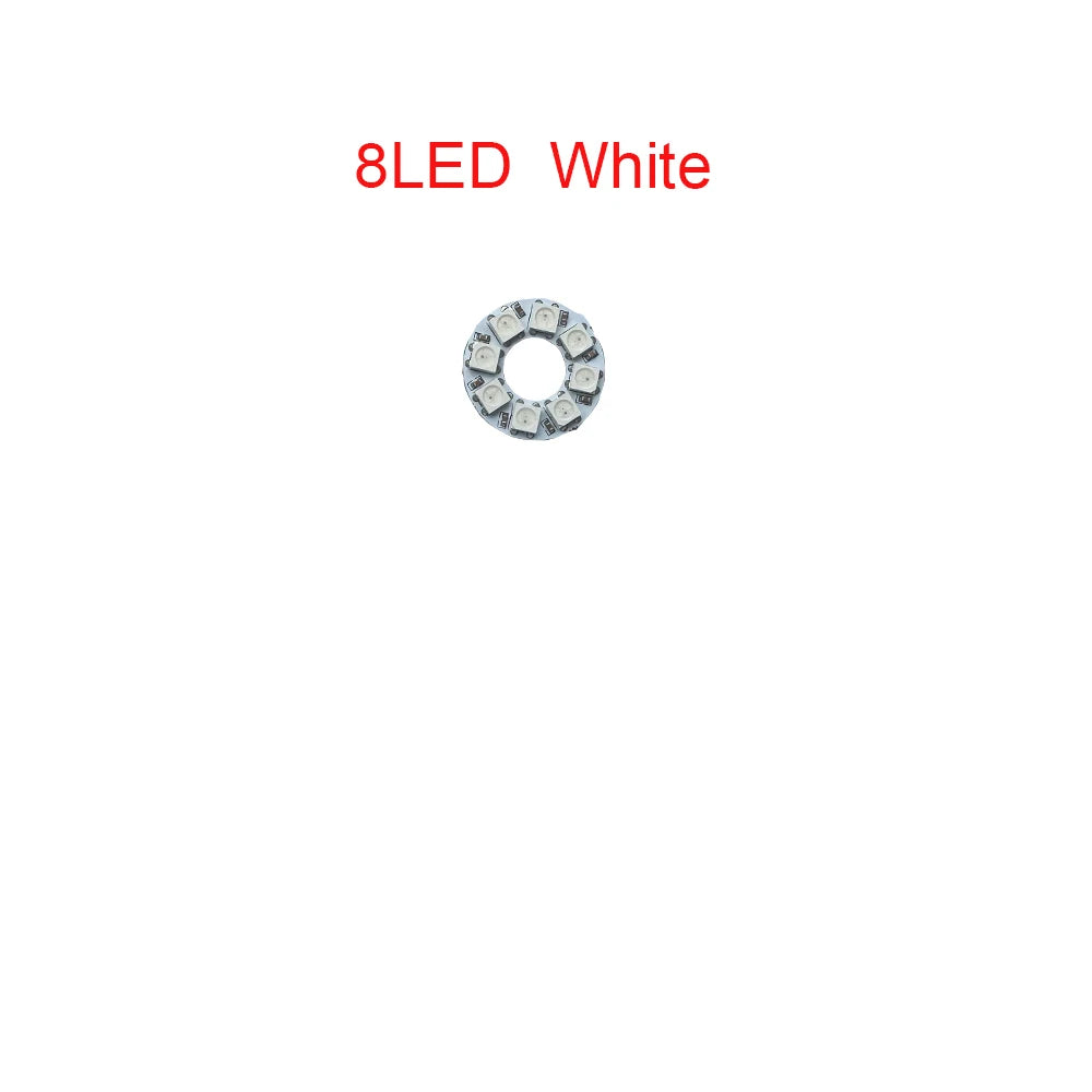 WS2812B Addressable Led Pixel Ring 8/16/24/35/45/60Leds WS2812 5050 RGB Led Diode Ring Color IC Built-in LED