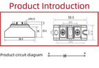 MD100A1000V Small anti-reverse diode 5A 10A 20A 25A 30A 40A 50A 70A 90A Afterflow 100A 110A 150A 1000V Rectify