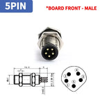 M8 A-Coded Sensor Connector – Panel Back Mount Waterproof Flange Socket & Plug, 3/4/5 Pin Male & Female Threaded Coupling