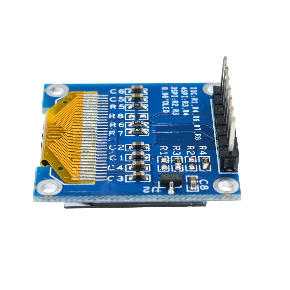 2PCS/lot 0.96 Inch OLED Display Module SSD1306 128x64 Resolution Low Power Consumption I2C Interface for DIY Projects