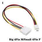 20cm Power 6Pin 8Pin 4Pin 15Pin SATA Male to 4Pin IDE Molex Female 15Pin SATA Female Power Cable Computer Cable 6Pin To 8Pin