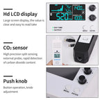 CO2 Detector for Greenhouse CO2 Monitor Controller LCD Digital Carbon Dioxide Controller CO2 Concentration Tester NDIR Sensor