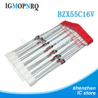 100PCS 0.5W BZX55C 2V2 2V4 3V3 3V6 4V7 5V1 5V6 6V2 6V8 7V5 8V2 9V1 10V 12V 13V 15V 16V 18V 20V 24V 30V 1/2W DO-35 Diode Zener