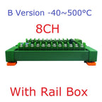 8ch DC 8-30V PT100 RTD RS485 Temperature Sensor Module Modbus RTU Platinum Thermal Resistance Collector -40~500C