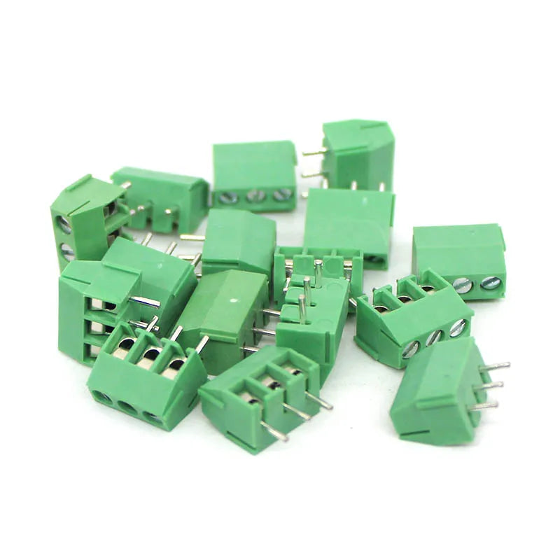 25PCS/50PCS KF350 KF396 300v 10A Pitch 2 3 Pin Spliceable PCB Screw Terminal Block Connector FOR 24-18 AWG CABLE DG350 3.5 3.96