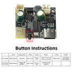 DC 5V/3.7V Tws Stereo Bluetooth Power Amplifier Board High Sound Quality Dual Channel 2x10w Sound Module Car speakers