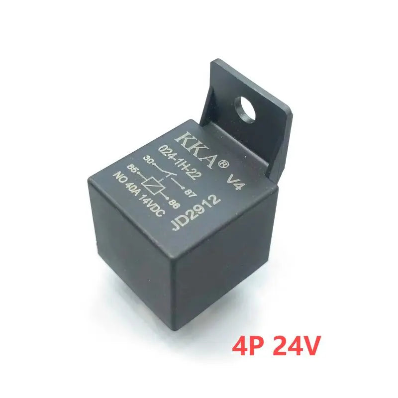 Waterproof Automotive Relay 12V 24V 4PIN 5Pin 40A with Black Red Copper Terminal Car Auto Relay Socket SPDT Harness Cable