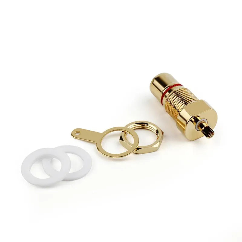 Audio Jack RCA Connector Female Socket Speaker Terminal Chassis Panel Mount CMC Connectors Cycle Nut AV Consumer Electronics