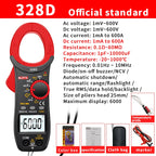 Digital Clamp Meter DC/AC Volt Amp Ohm Diode Multimeter Ammeter Multitester Current Voltage Resistance Tester NCV NJTY 3266TA