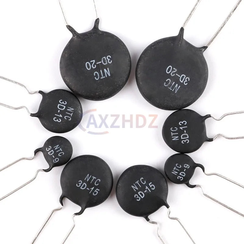 10PCS NTC Thermistor Resistor Negative Temperature Coefficient 3D 5D 8D 10D 16D 20D 22D 33D 47D 10 16 20 22 Ohm 5 7 9 11 13 15