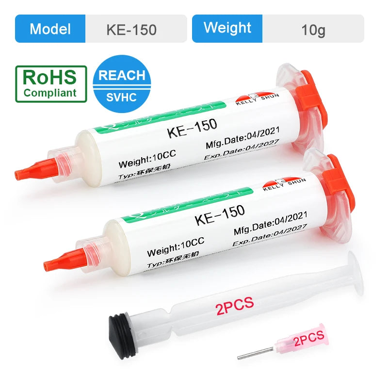 Flux NC559 KL558 Flux Syringe for Soldering Paste 10cc No Clean Original Welding Flux Soldering for Electronics Repair