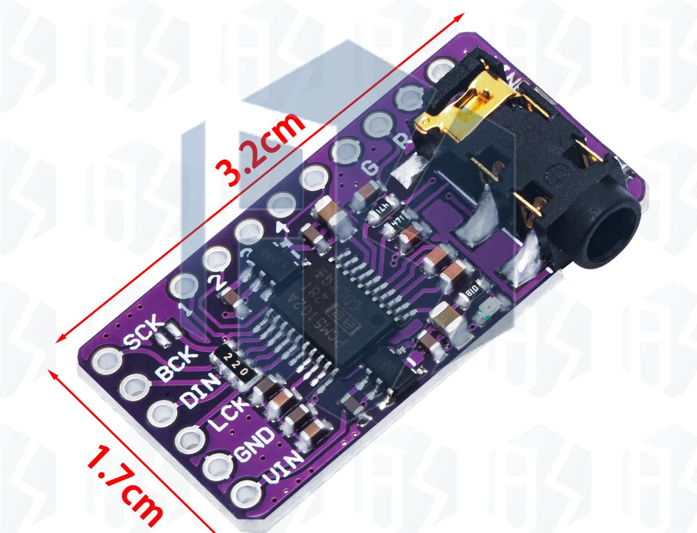 Interface I2S PCM5102A DAC Decoder GY-PCM5102 I2S Player Module For Raspberry Pi PHAT Format Board Digital PCM5102 Audio Board
