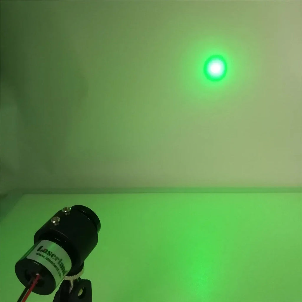 25mm 520nm 30mW Fat Thick Beam Green Diode Laser Module for Stage Lighting KTV Bar Wine Base
