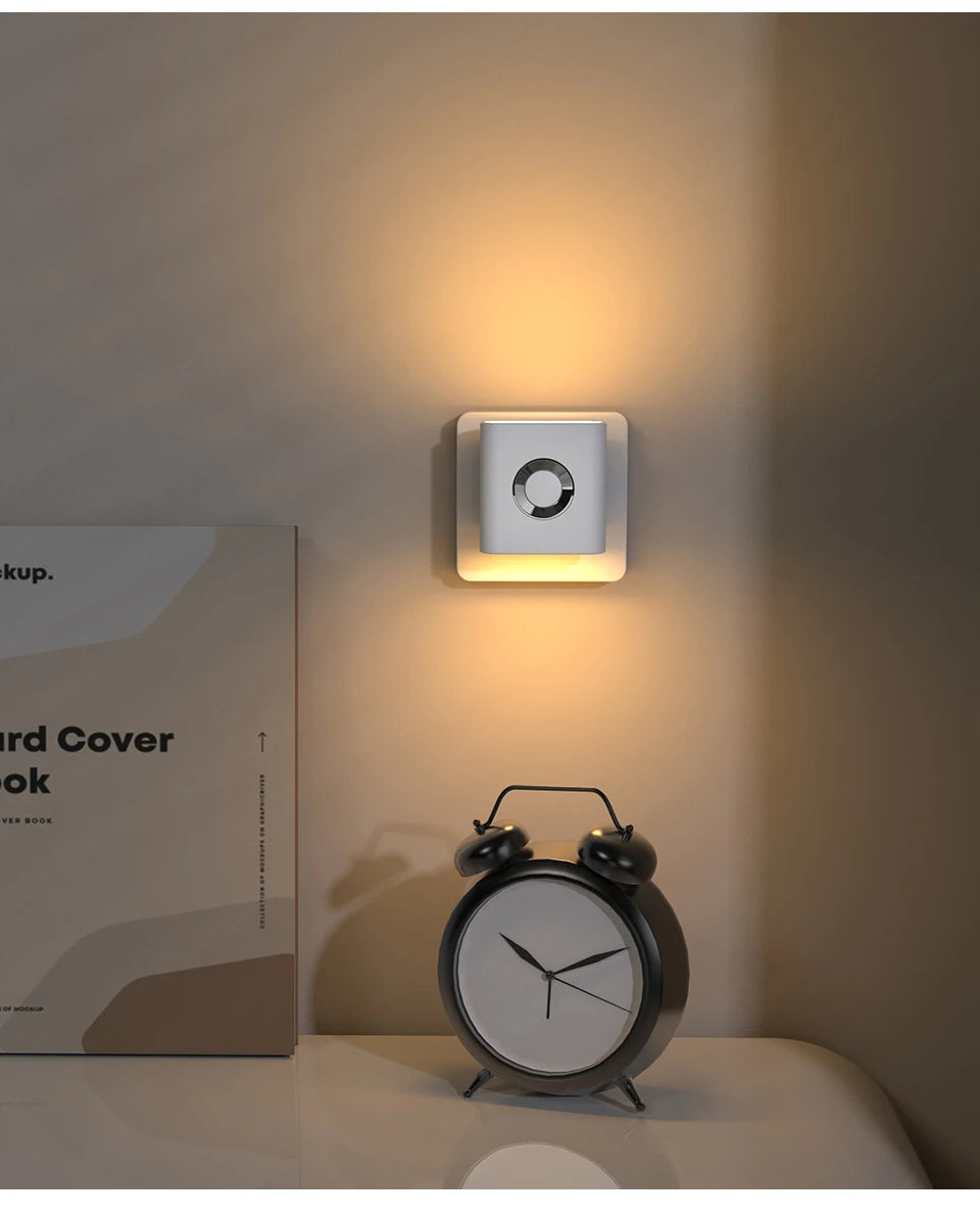 220V Led Night Light with EU Socket Motion Sensor Plug into Wall Lamp Warm White Ambient Light for Toilet Staircase Bedroom