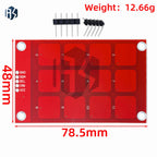 12-Button Capacitive Touch Keypad (MPR121): I2C Interface Sensor Module – for Arduino-Compatible