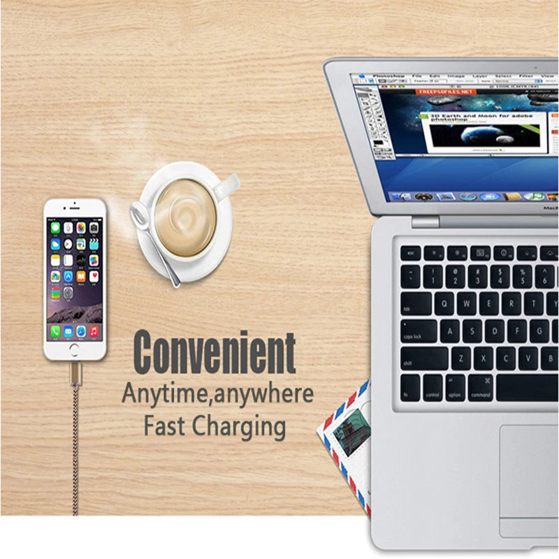 Micro USB 2.4A Fast Charging Cable Nylon Data Cable Cord For Samsung Galaxy A3/A5/A7 Android Phone Mobile Devices 1M 2M 3M